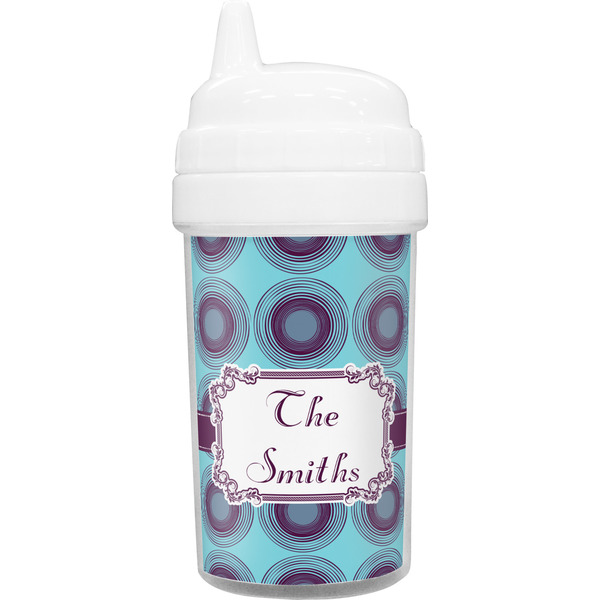Custom Concentric Circles Sippy Cup (Personalized)