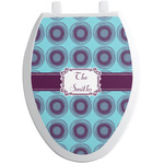 Concentric Circles Toilet Seat Decal - Elongated (Personalized)
