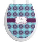 Concentric Circles Toilet Seat Decal (Personalized)