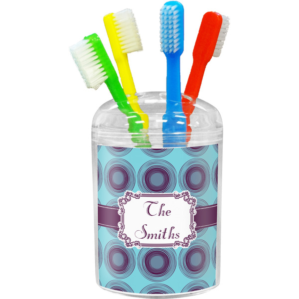 Custom Concentric Circles Toothbrush Holder (Personalized)