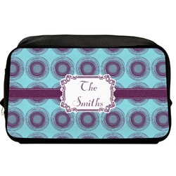 Concentric Circles Toiletry Bag / Dopp Kit (Personalized)