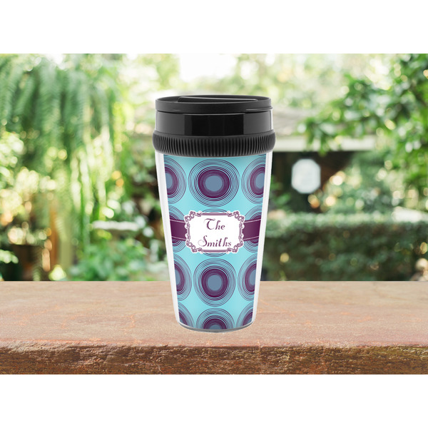 Concentric Circles Travel Mug Lifestyle (Personalized)