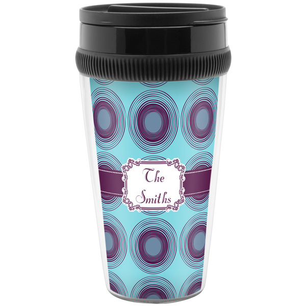 Custom Concentric Circles Acrylic Travel Mug without Handle (Personalized)