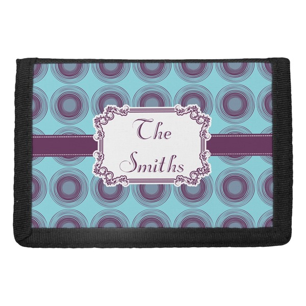 Custom Concentric Circles Trifold Wallet (Personalized)