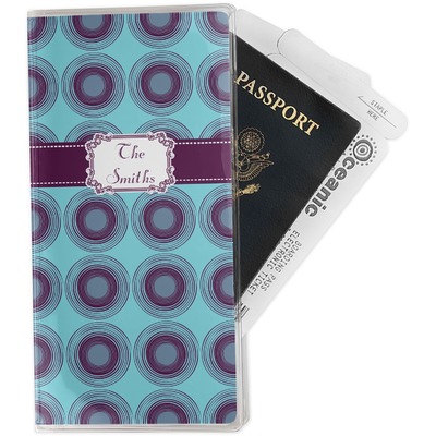 Concentric Circles Travel Document Holder