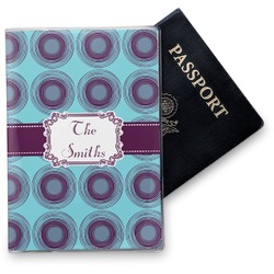 Concentric Circles Vinyl Passport Holder (Personalized)