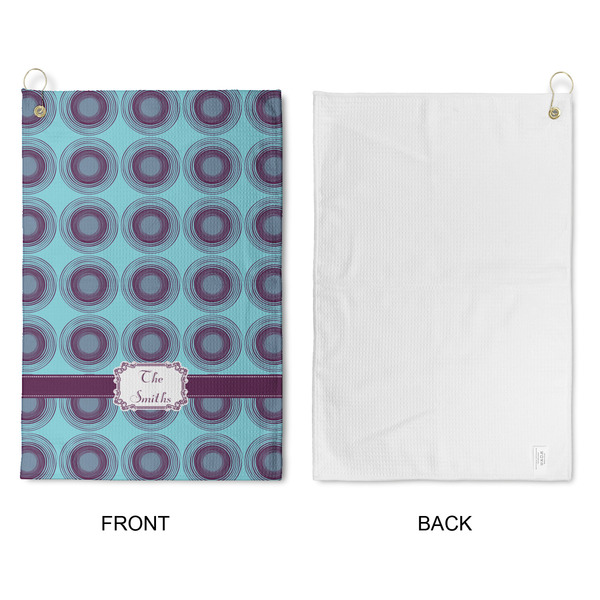 Concentric Circles Waffle Weave Golf Towel - Approval
