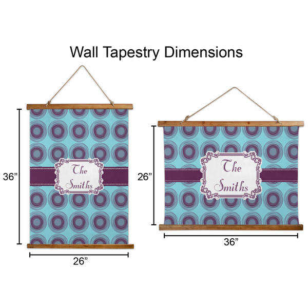Concentric Circles Wall Hanging Tapestries - Parent/Sizing