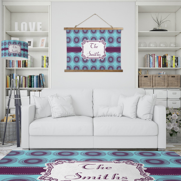 Concentric Circles Wall Hanging Tapestry - IN CONTEXT