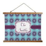 Concentric Circles Wall Hanging Tapestry - Wide (Personalized)