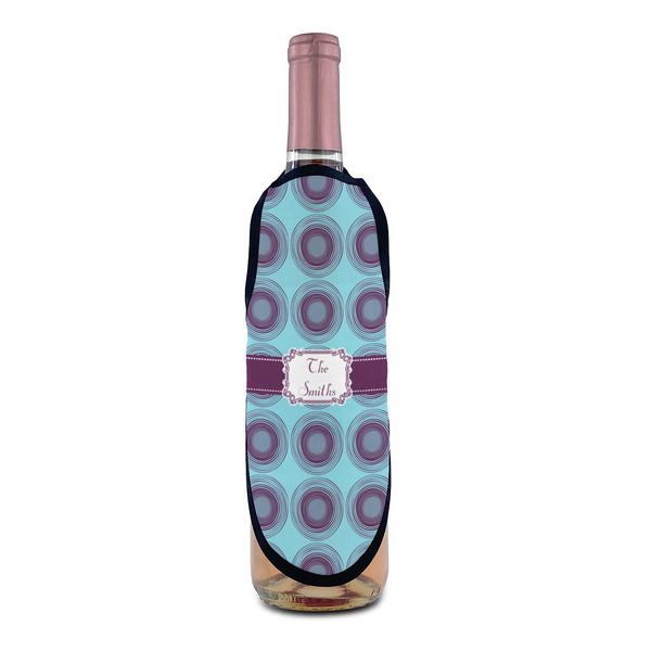 Concentric Circles Wine Bottle Apron - IN CONTEXT