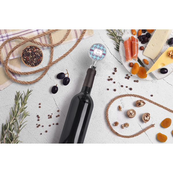 Concentric Circles Wine Bottle Stopper - LIFESTYLE