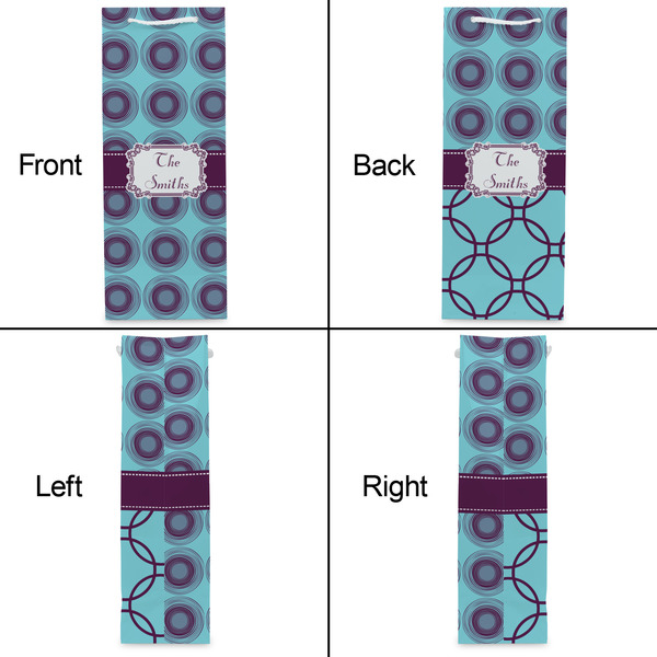 Concentric Circles Wine Gift Bag - Gloss - Approval