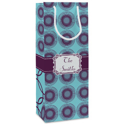 Concentric Circles Wine Gift Bags - Gloss (Personalized)