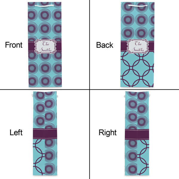 Concentric Circles Wine Gift Bag - Matte - Approval