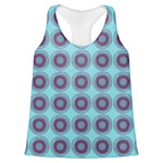 Concentric Circles Womens Racerback Tank Top - 2X Large