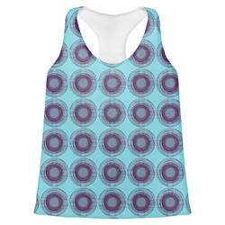 Concentric Circles Womens Racerback Tank Top - Small
