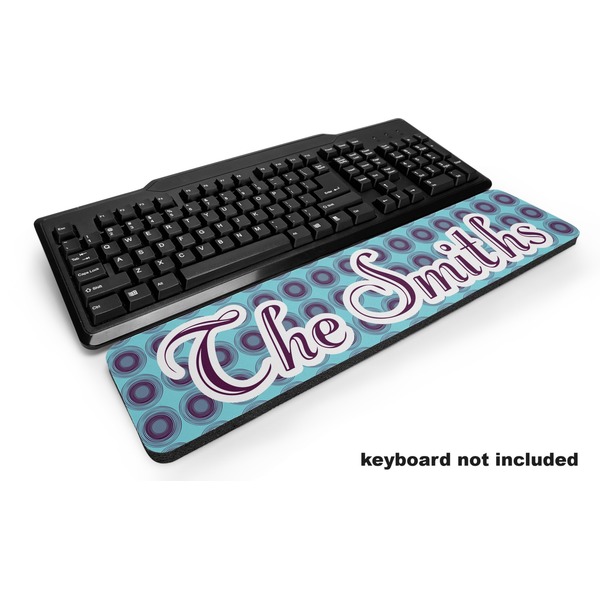 Custom Concentric Circles Keyboard Wrist Rest (Personalized)
