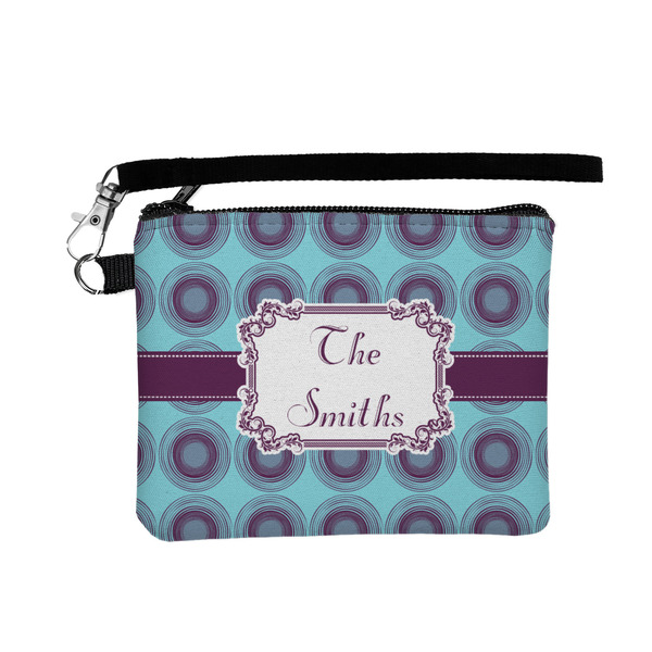 Custom Concentric Circles Wristlet ID Case w/ Name or Text