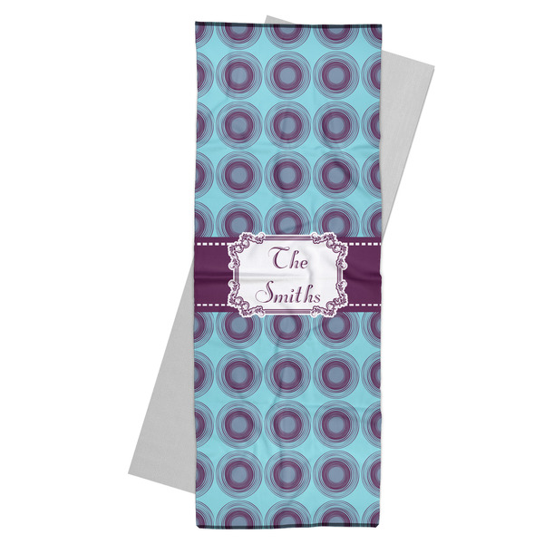 Custom Concentric Circles Yoga Mat Towel (Personalized)