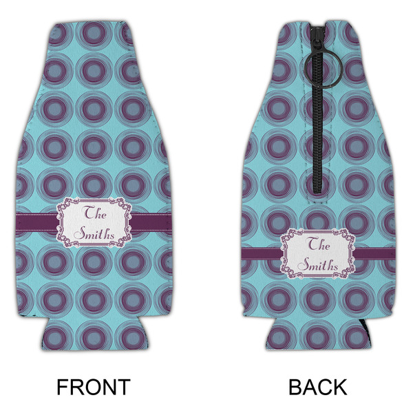 Concentric Circles Zipper Bottle Cooler - APPROVAL