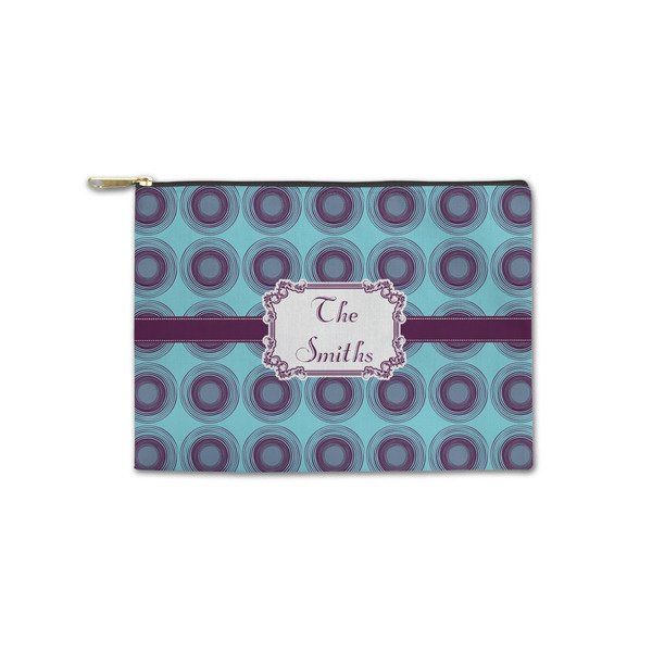 Custom Concentric Circles Zipper Pouch - Small - 8.5"x6" (Personalized)