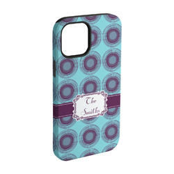 Concentric Circles iPhone Case - Rubber Lined - iPhone 15 Pro (Personalized)