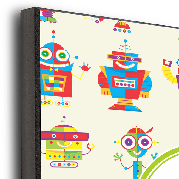 Rocking Robots 11x14 Wood Print - Closeup