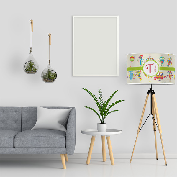 Rocking Robots 12" Drum Lampshade - LIFESTYLE