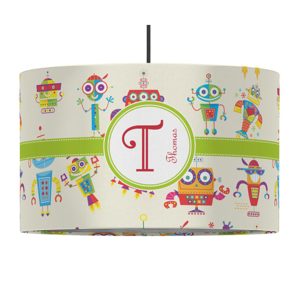 Rocking Robots 12" Drum Lampshade - PENDANT (Fabric)