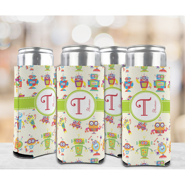 Rocking Robots 12oz Tall Can Sleeve - Set of 4 - LIFESTYLE