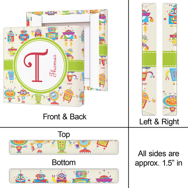 Rocking Robots 12x12 - Canvas Print - Approval