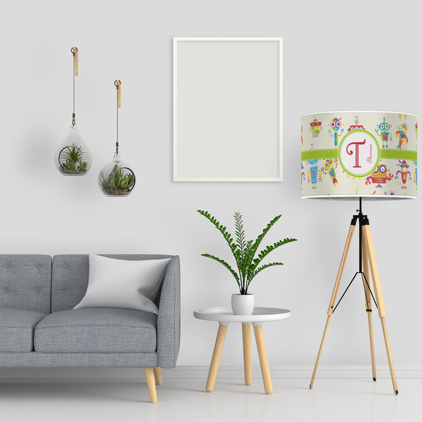 Rocking Robots 16" Drum Lampshade - LIFESTYLE