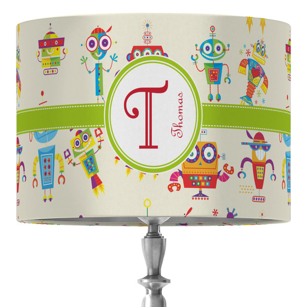 Custom Rocking Robots 16" Drum Lamp Shade - Fabric (Personalized)