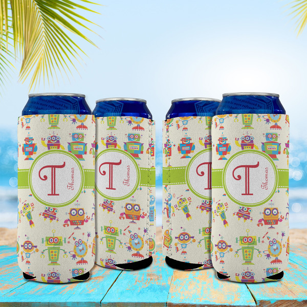 Rocking Robots 16oz Can Sleeve - Set of 4 - LIFESTYLE