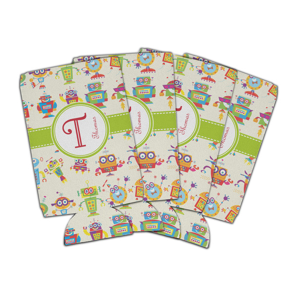 Custom Rocking Robots Can Cooler (16 oz) - Set of 4 (Personalized)