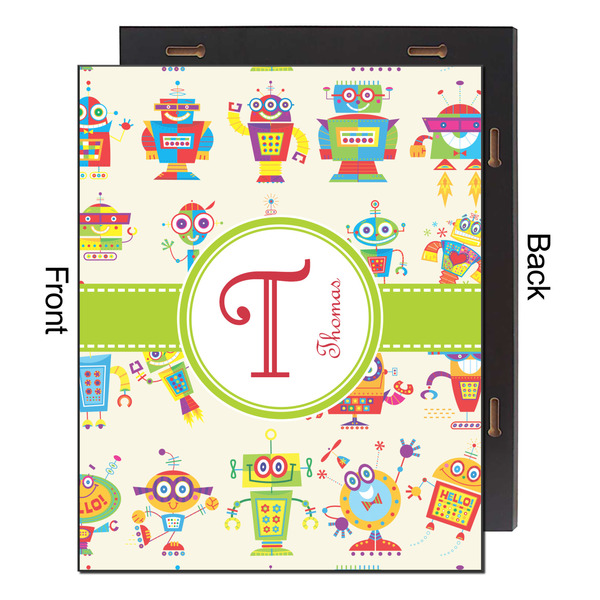 Rocking Robots 16x20 Wood Print - Front & Back View