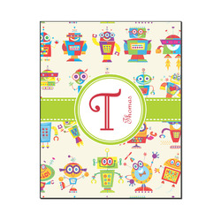 Rocking Robots Wood Print - 16x20 (Personalized)