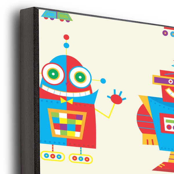 Rocking Robots 20x24 Wood Print - Closeup