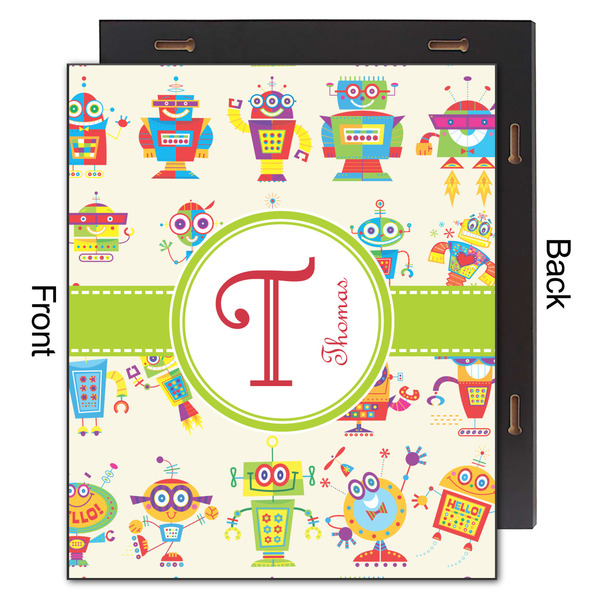 Rocking Robots 20x24 Wood Print - Front & Back View