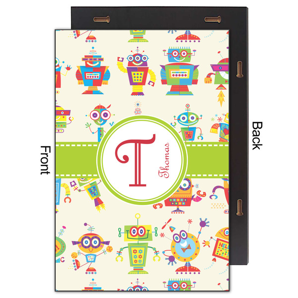 Rocking Robots 20x30 Wood Print - Front & Back View