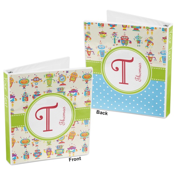 Rocking Robots 3-Ring Binder Front and Back