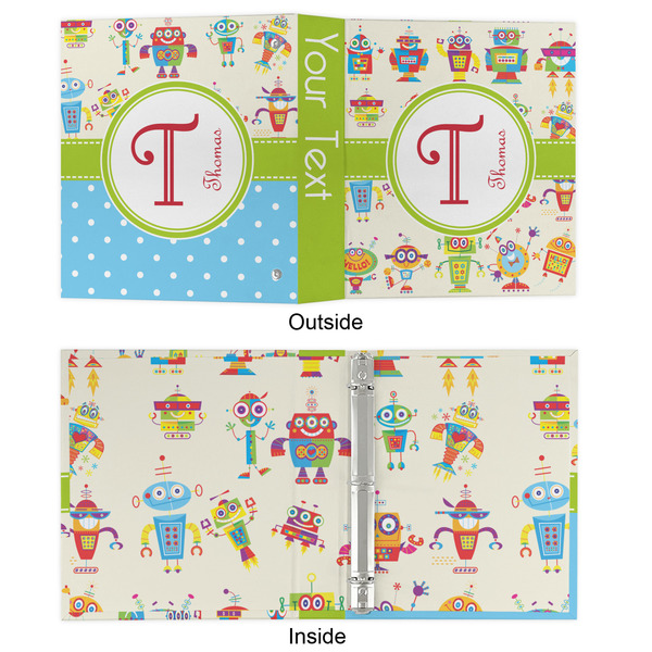 Rocking Robots 3 Ring Binders - Full Wrap - 1" - APPROVAL