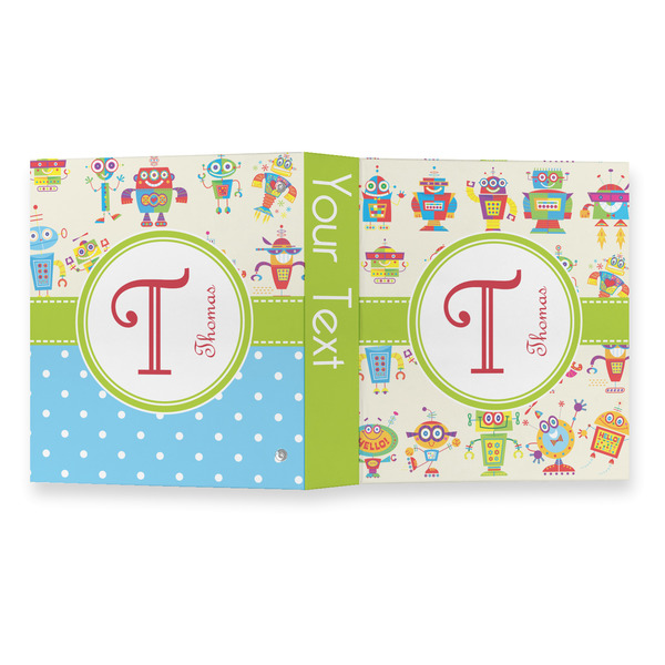 Rocking Robots 3 Ring Binders - Full Wrap - 1" - OPEN OUTSIDE