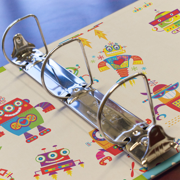 Rocking Robots 3 Ring Binders - Full Wrap - 2" - DETAIL
