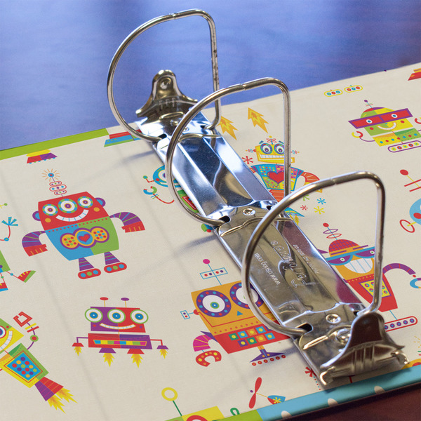 Rocking Robots 3 Ring Binders - Full Wrap - 3" - DETAIL
