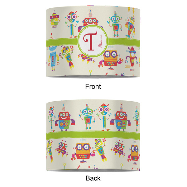 Rocking Robots 8" Drum Lampshade - APPROVAL (Fabric)