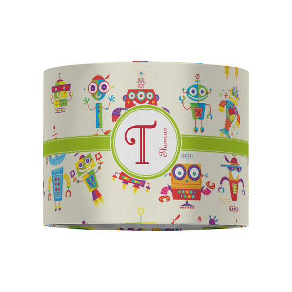Rocking Robots 8" Drum Lampshade - FRONT (Fabric)