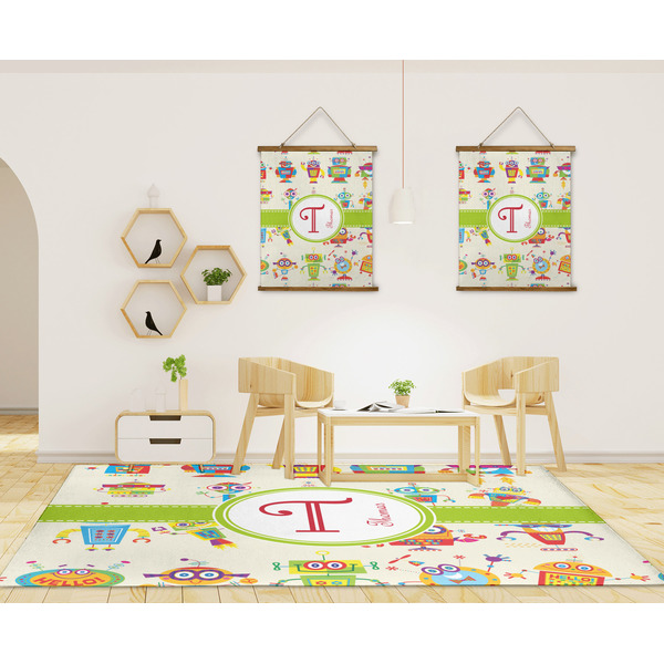 Rocking Robots 8'x10' Indoor Area Rugs - IN CONTEXT