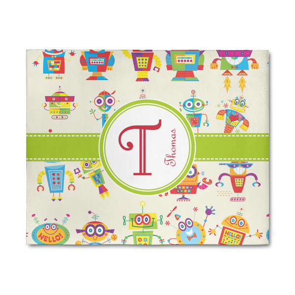 Custom Rocking Robots 8' x 10' Indoor Area Rug (Personalized)